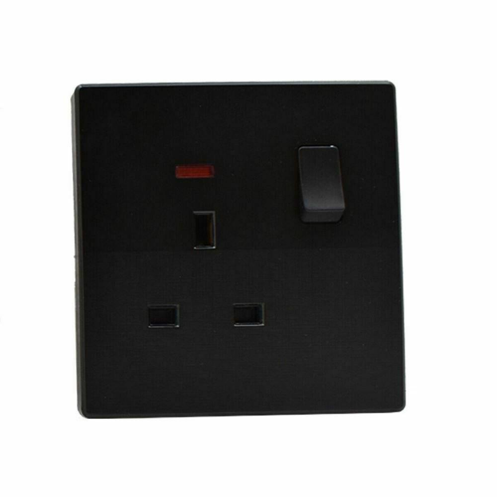 black sockets and switches