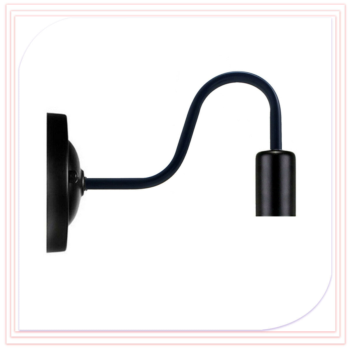 Modern  Black Wall Sconce Light  Lamp Holder